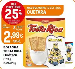 Intermarché Bolacha tosta rica Cuétara promoção