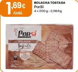 Intermarché Bolacha tostada porsi promoção