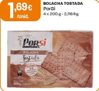 Intermarché Bolacha tostada porsi promoção