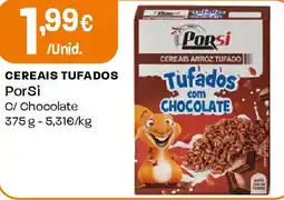 Intermarché Cereais tufados PorSi C/ Chocolate promoção