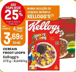 Intermarché Cereais froot loops Kellogg's promoção