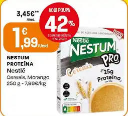 Intermarché Nestum proteína nestlé cereais, morango promoção