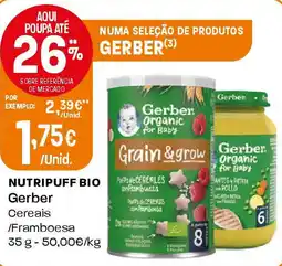 Intermarché Nutripuff bio Gerber promoção