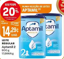 Intermarché Leite regular Aptamil 2 promoção