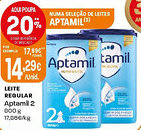 Intermarché Leite regular Aptamil 2 promoção