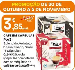 Intermarché Café em cápsulas porsi promoção