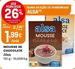 Intermarché Mousse de chocolate Alsa promoção