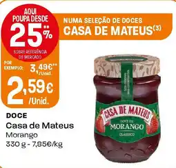 Intermarché DOCE Casa de Mateus Morango promoção