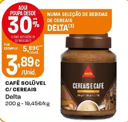 Intermarché Café solúvel c/ cereais delta promoção