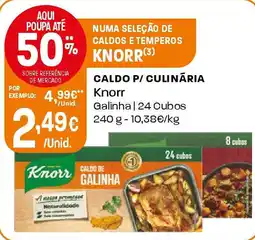 Intermarché Caldo p/ culinária Knorr promoção