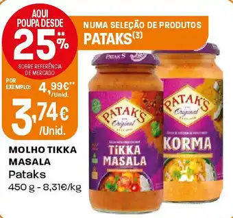 Intermarché Molho tikka masala Pataks promoção