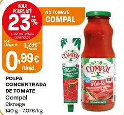 Intermarché Polpa concentrada de tomate Compal promoção