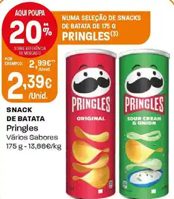 Intermarché Snack de batata Pringles promoção