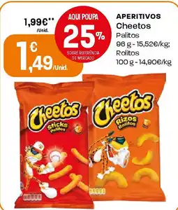 Intermarché Aperitivos cheetos Palitos promoção