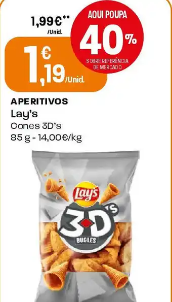 Intermarché Aperitivos Lay's Cones 3D'S promoção