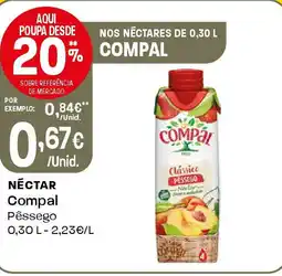 Intermarché NECTAR Compal Pêssego promoção