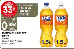 Intermarché Refrigerante c/ gās Fanta Laranja, promoção