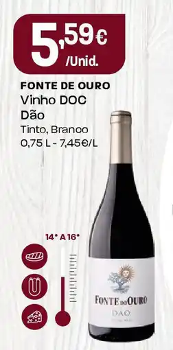 Intermarché FONTE DE OURO Vinho DOC Dão promoção