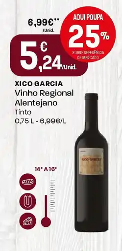 Intermarché XICO GARCIA Vinho Regional Alentejano promoção