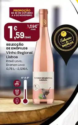 Intermarché SELECÇÃO DE ENÓFILOS Vinho Regional Lisboa promoção