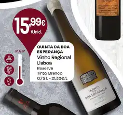 Intermarché QUINTA DA BOA ESPERANÇA Vinho Regional Lisboa promoção
