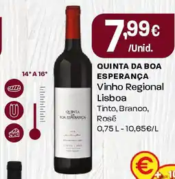 Intermarché QUINTA DA BOA ESPERANÇA Vinho Regional Lisboa promoção