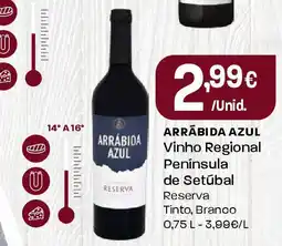 Intermarché ARRĀBIDA AZUL Vinho Regional Península de Setúbal Reserva promoção