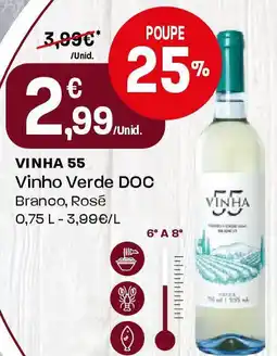 Intermarché VINHA 55 Vinho Verde DOC promoção
