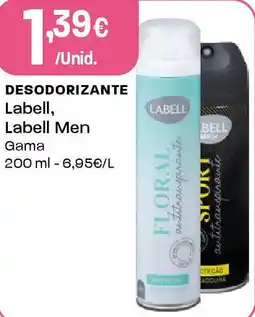 Intermarché DESODORIZANTE Labell, Labell Men promoção