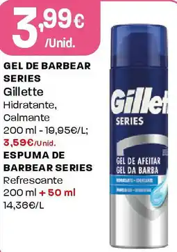 Intermarché GEL DE BARBEAR SERIES Gillette promoção
