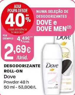 Intermarché DESODORIZANTE Dove promoção