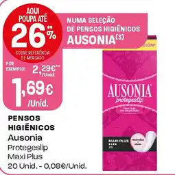 Intermarché PENSOS HIGIÉNICOS Ausonia promoção