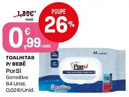 Intermarché TOALHITAS P/ BEBÉ PorSi promoção