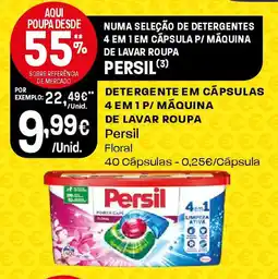 Intermarché Detergente em cápsulas 4 em 1 em cápsula p/ máquina de lavar roupa Persil promoção