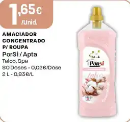 Intermarché Amaciador concentrado p/ roupa PorSi/Apta promoção