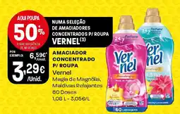 Intermarché Amaciador concentrado p/ roupa Vernel promoção