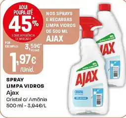 Intermarché Spray limpa vidros Ajax promoção