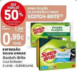 Intermarché Esfregão salva unhas Scotch-Brite Azul Delicate promoção