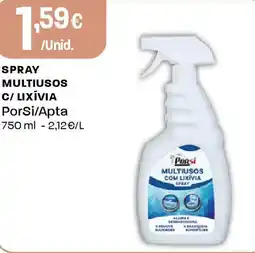 Intermarché Spray multiusos c/ lixívia PorSi/Apta promoção
