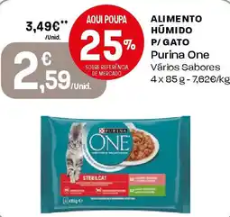 Intermarché Alimento humido p/gato Purina One promoção