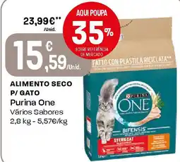 Intermarché Alimento seco p/ gato Purina One promoção