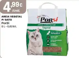Intermarché Areia vegetal p/gato porsi promoção