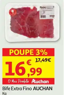 Minipreço Bife Extra Fino AUCHAN promoção