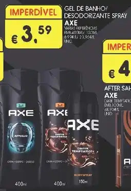 Meu Super Gel de banho/ desodorizante spray axe promoção