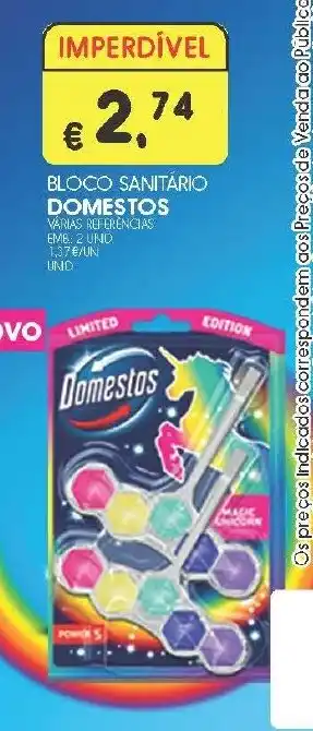 Meu Super Bloco sanitario domestos promoção