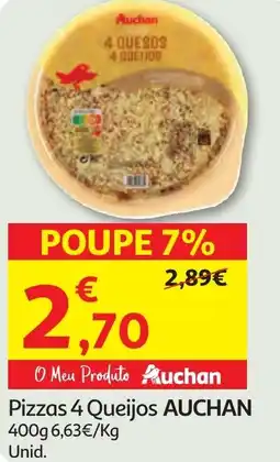 Minipreço Pizzas 4 Queijos AUCHAN promoção