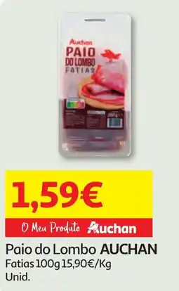 Minipreço Paio do Lombo AUCHAN Fatias promoção
