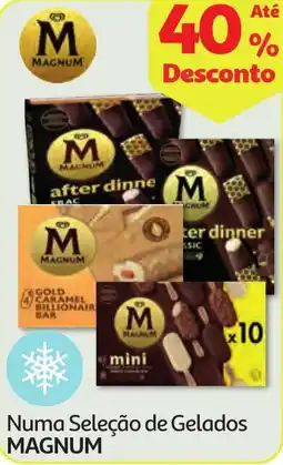 Minipreço Numa Seleção de Gelados MAGNUM promoção