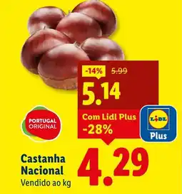 Lidl Castanha Nacional promoção