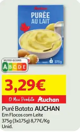 Minipreço Puré Batata AUCHAN promoção